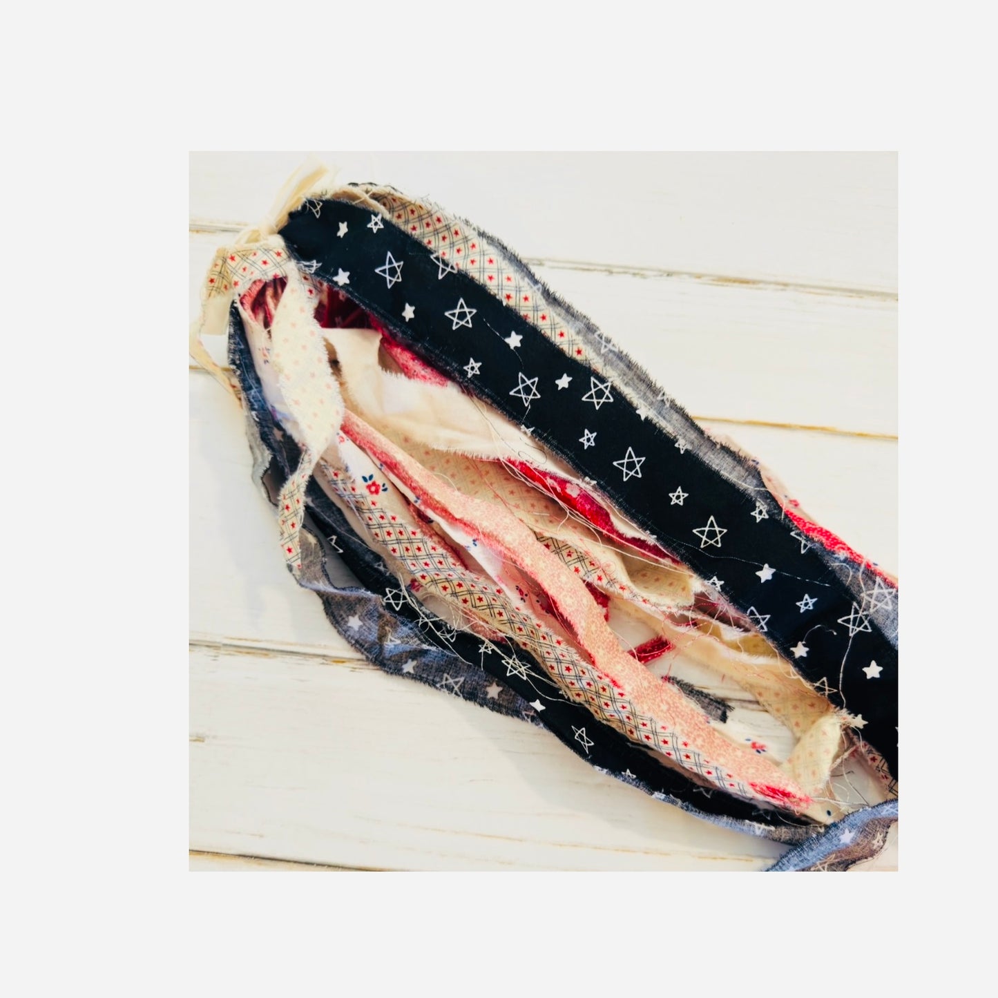 Patriotic fabric strips