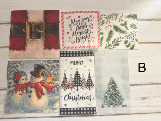 Christmas napkin bundle B