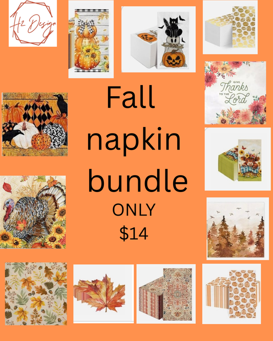 Fall napkin bundle